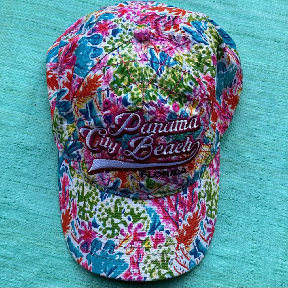 Marco Destin Panama City Floral Baseball Cap